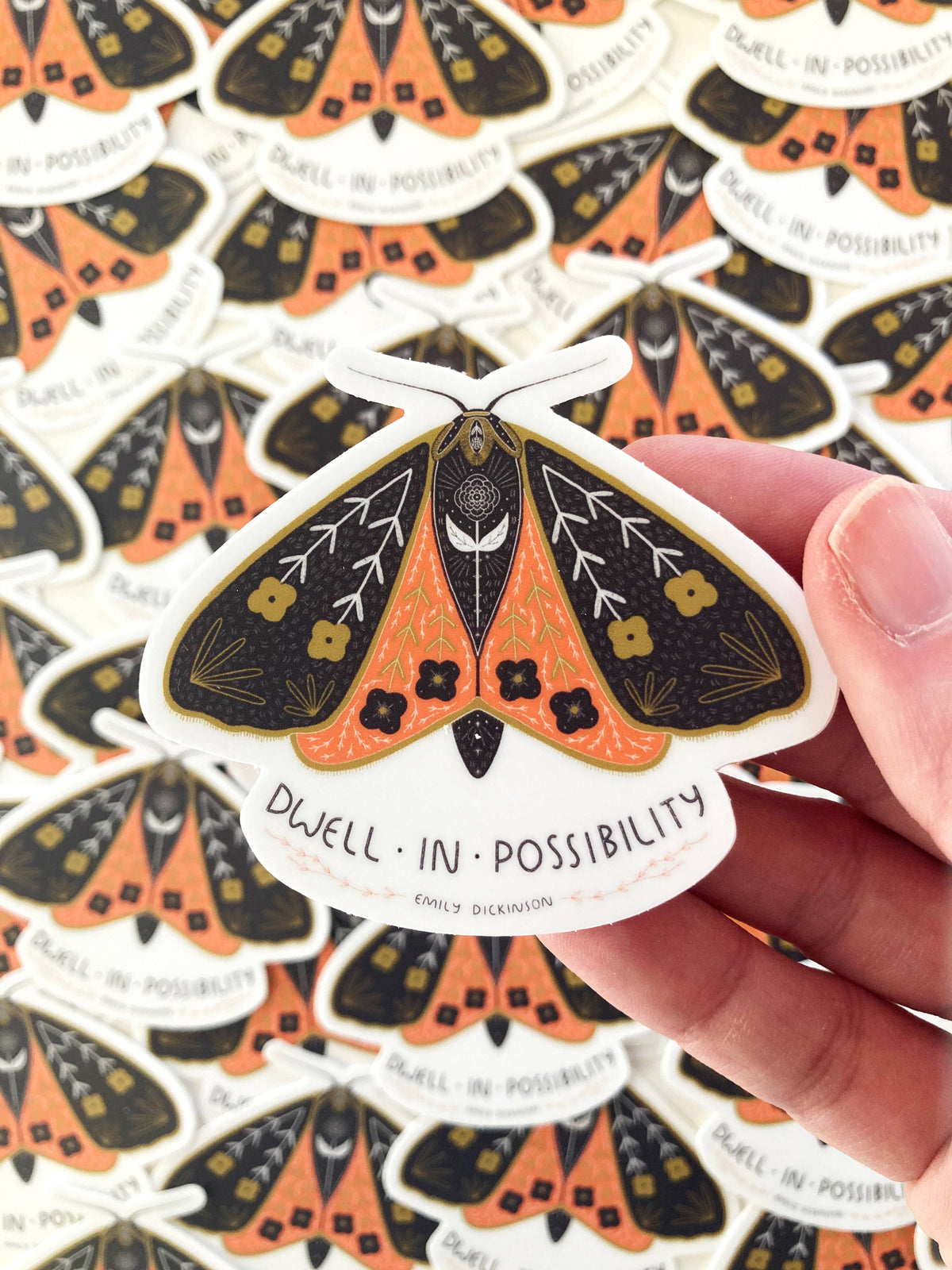 Gingiber Dwell In Possibility Sticker - Die-Cut, Motivational