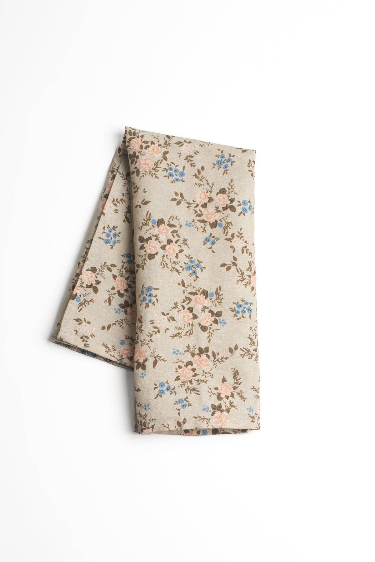 Homebody Cotton Linen Tea Towel | Green Ditsy Floral