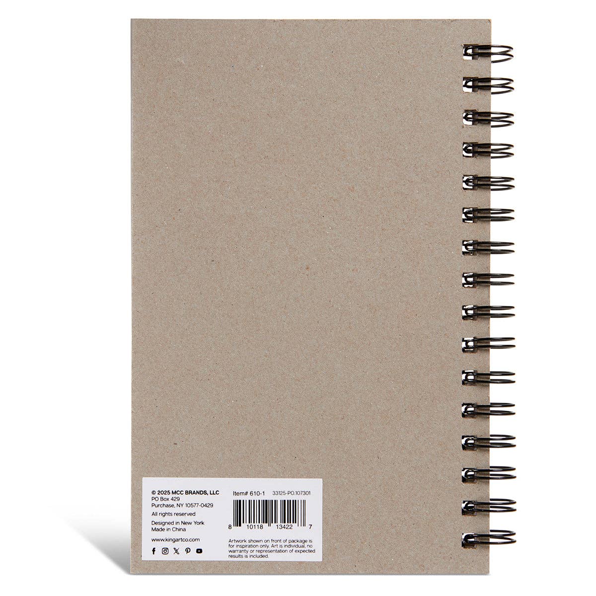 Watercolor Paper Pad - Side Spiral - 5.5 X 8.5" - 30 Sheets