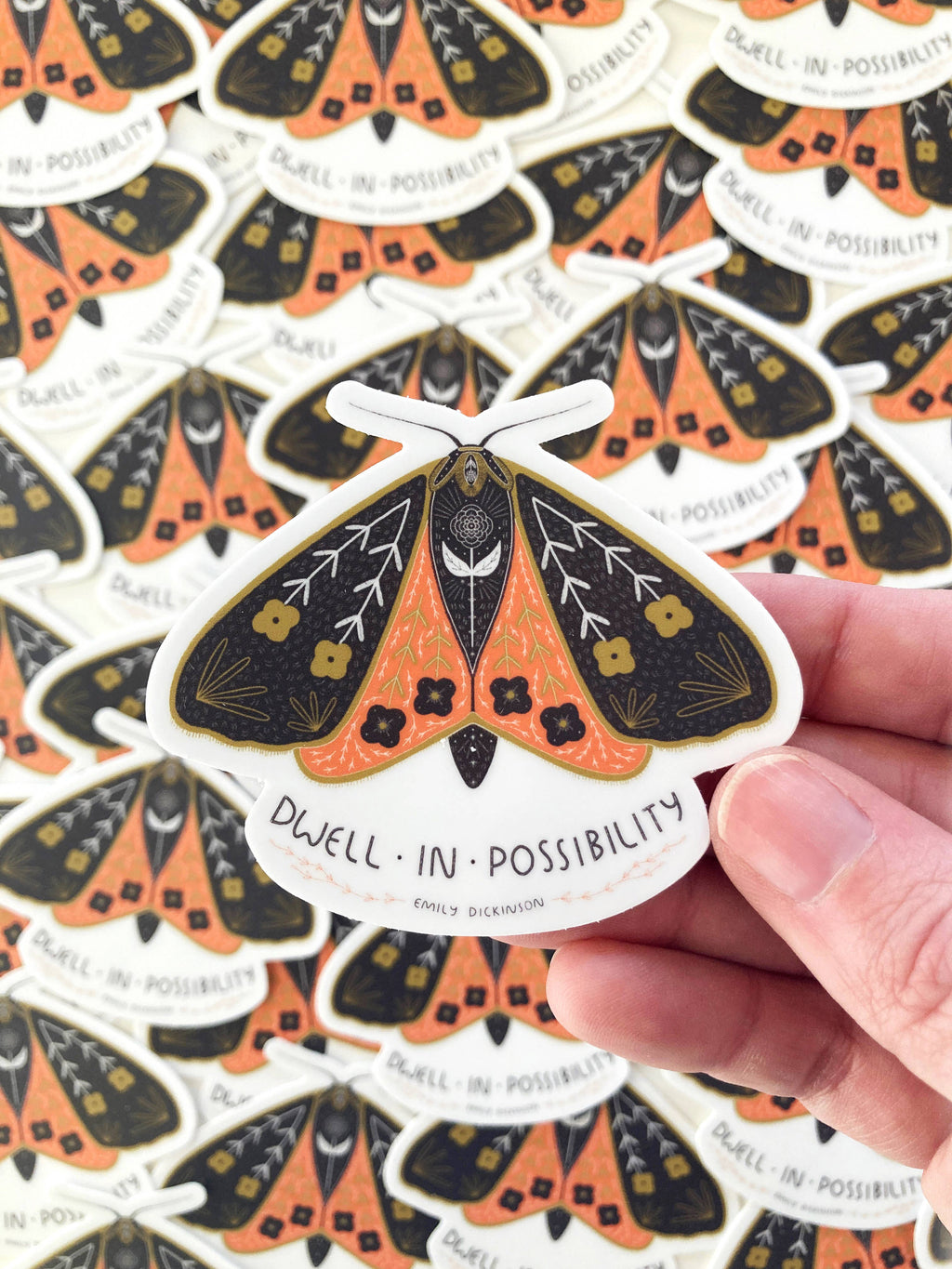 Gingiber Dwell In Possibility Sticker - Die-Cut, Motivational