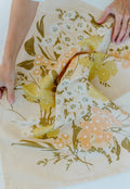 Homebody Cotton Linen Tea Towel | Pink Posies Floral