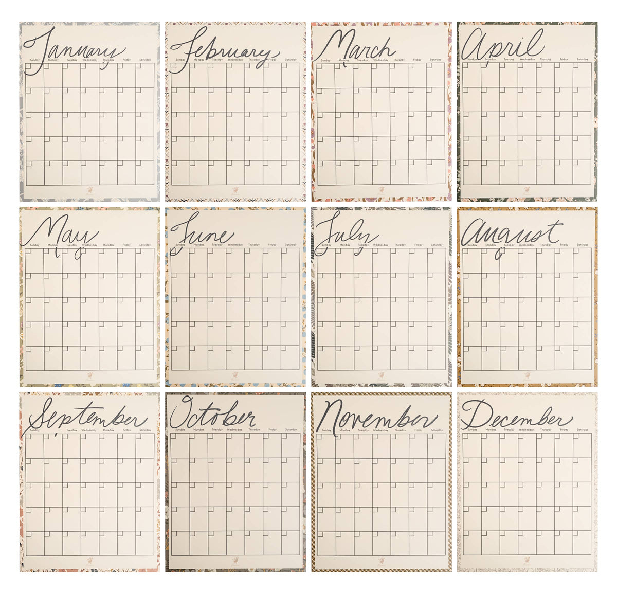 Poster Calendar - Undated