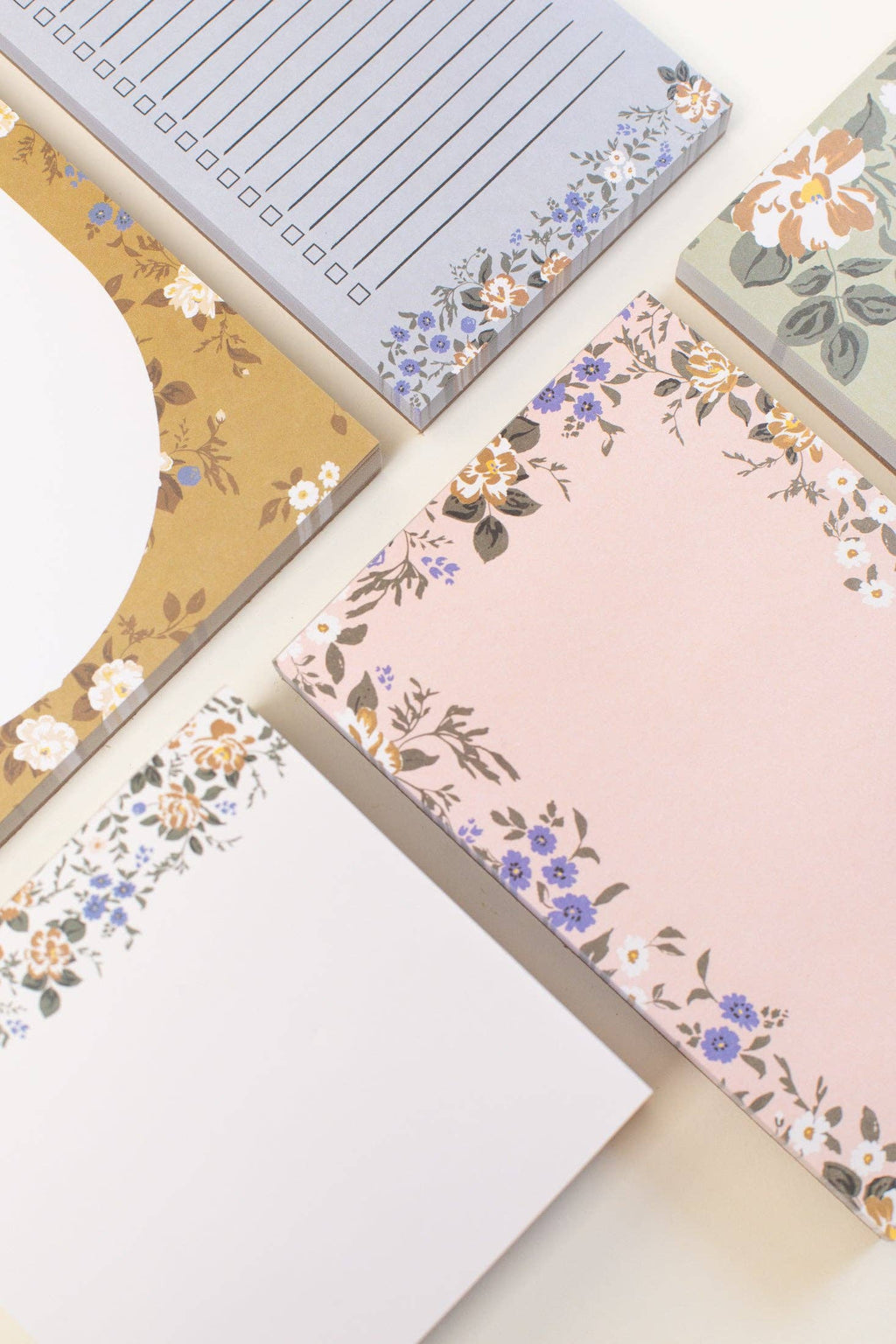 Blossom List Notepad - Blue Floral To-Do List