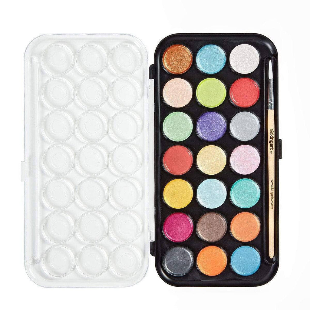 Watercolor Paint 21 Pearlescent Colors